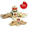 wing sword die cast custom royal metal badge