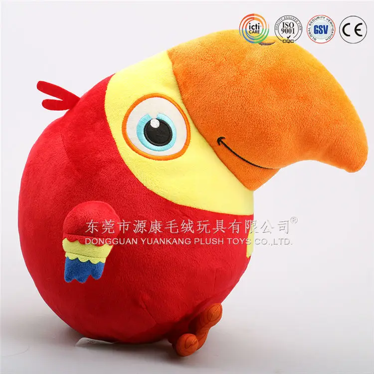 Soft Stuffed Manufacture hot sale love birds stuffed plush bird toys