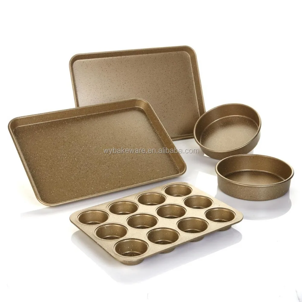 
Okay Premium bakeware Bake 5 piece Bakeware Set Nonstick cake pan Set 