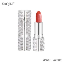 

New item diamond design shining high quality matte lipstick with logo