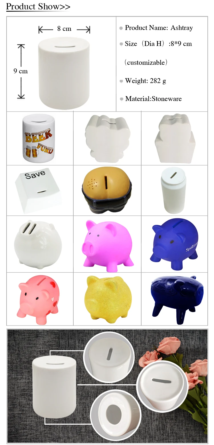 Wholesale High Quality Sublimation Ceramic Piggy Banks Buy Piggy