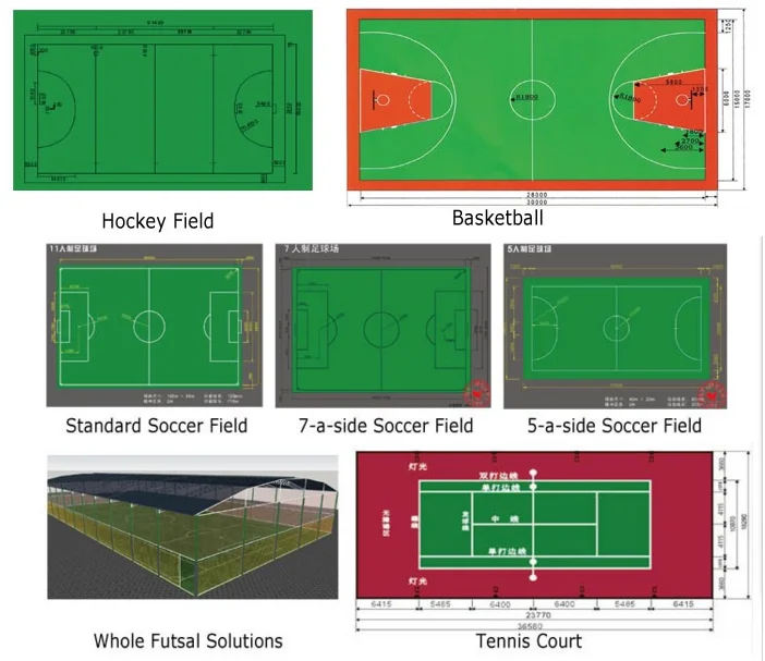 Low-maintenance Lawns Indoor Soccer Futsal Court Use Grass Carpet ...