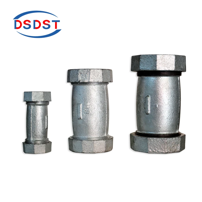 Malleable Pipe Fittings Cast Iron Long Compression Couping Union