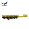 Hot selling 80tons gooseneck detachable lowboy semi trailer lowbed low bed trailer design in Malaysia