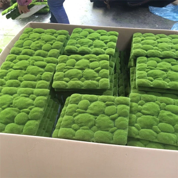 

F-3060 Factory Sale Artificial Moss Grass Wall Green Moss