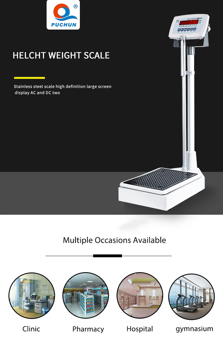 Medical Human Body Weighing Scale Electronic Digital Body Health Height