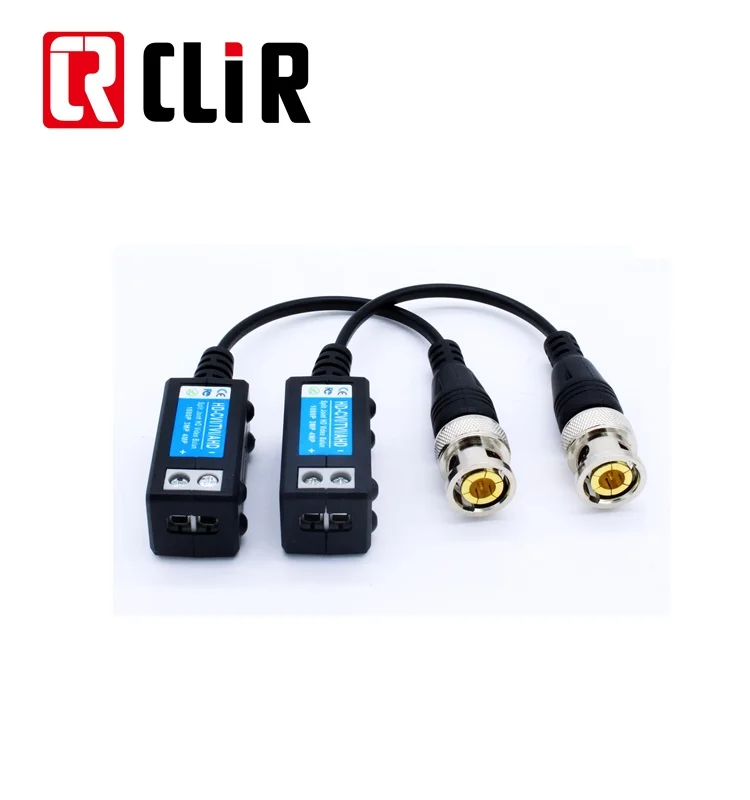 thumbnail image 2 of ANHAN Passive Video Balun With Power Long Distance Network Transceiver Cat5e/Cat6 Cable To BNC Male Connector Bnc To Rj45 Adapter Transmitter For Full HD Security Surveillance Camera System 1Pair 2 of 13