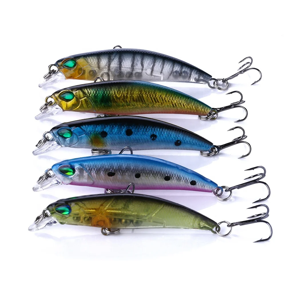 

Hengjia wholesale pesca isca hard Minnow fishing lure 7CM 4.3G baits for saltwater, 5 colors