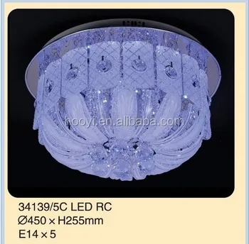 Crystal Flat Ceiling Lamp Modern Decoration Low Voltage Crystal