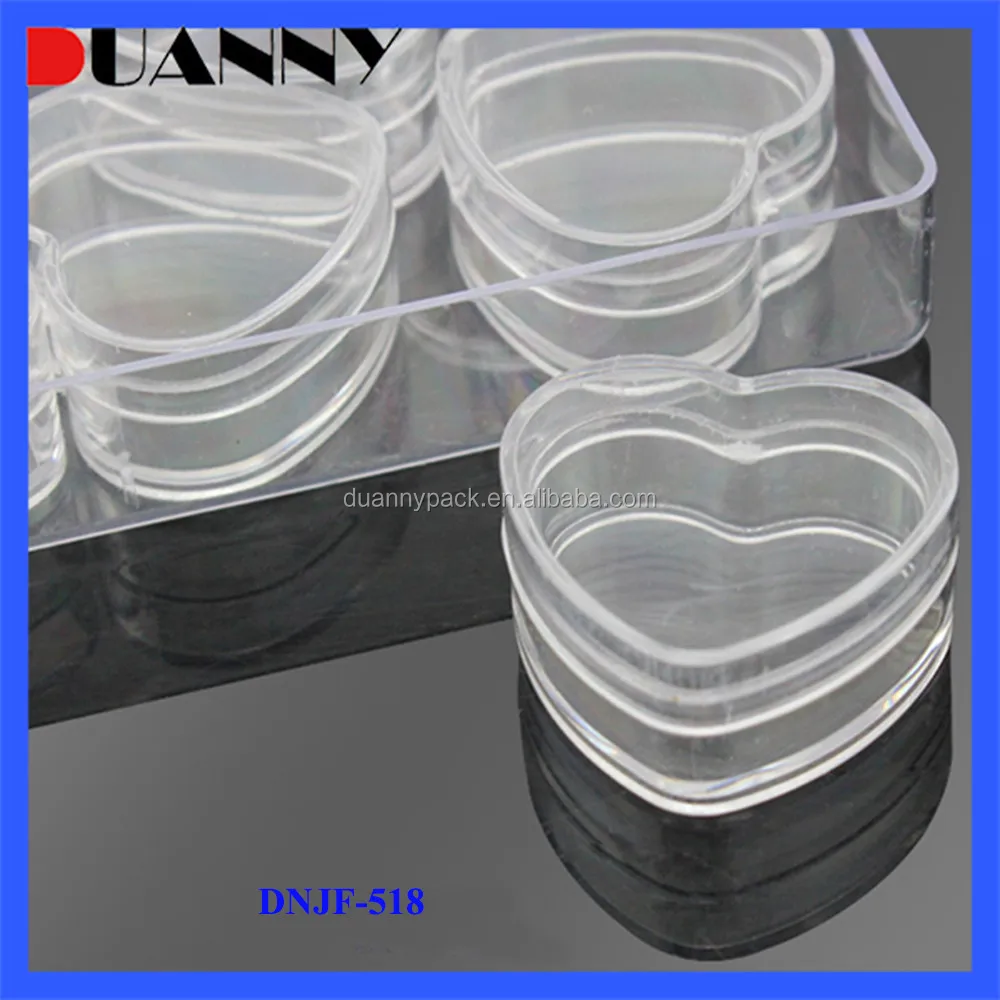 Wholesale Ps Plastic Cream Jar 4ml Ps Cosmetic Bottle Love Heart Jar