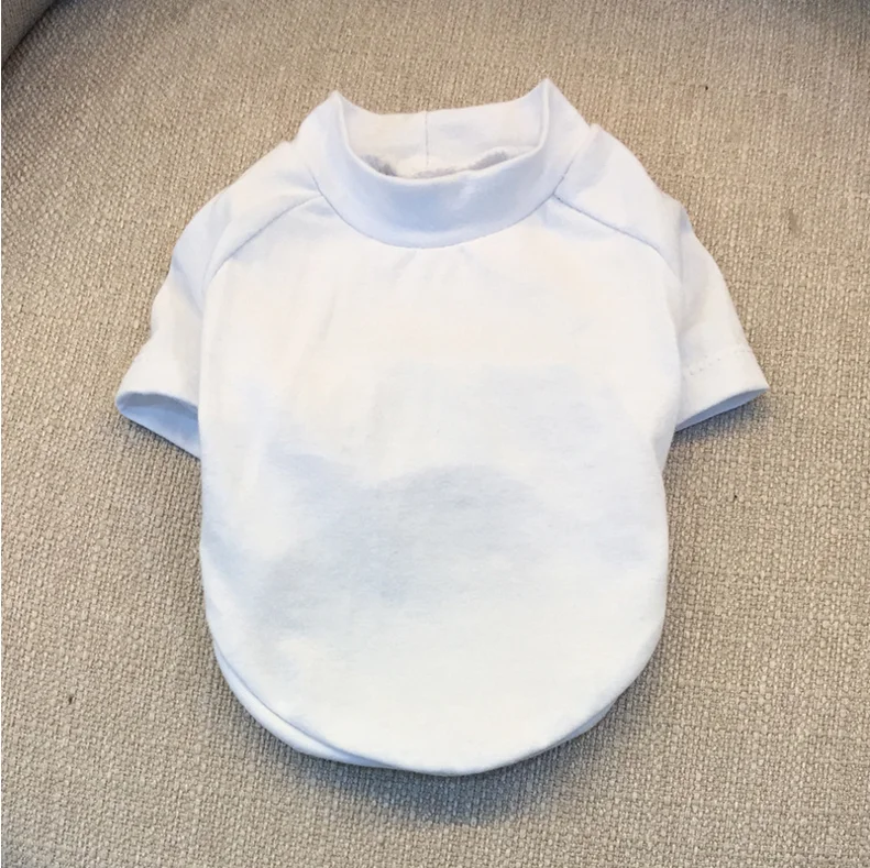 Wholesale Plain Custom Pet Dog T Shirt Blank Clothes Summer Apparel