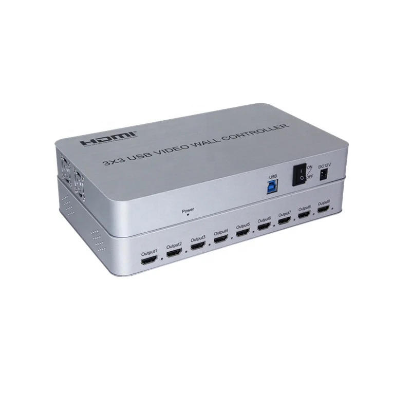 

Multi screen video wall controller 3x3 USB video wall controller