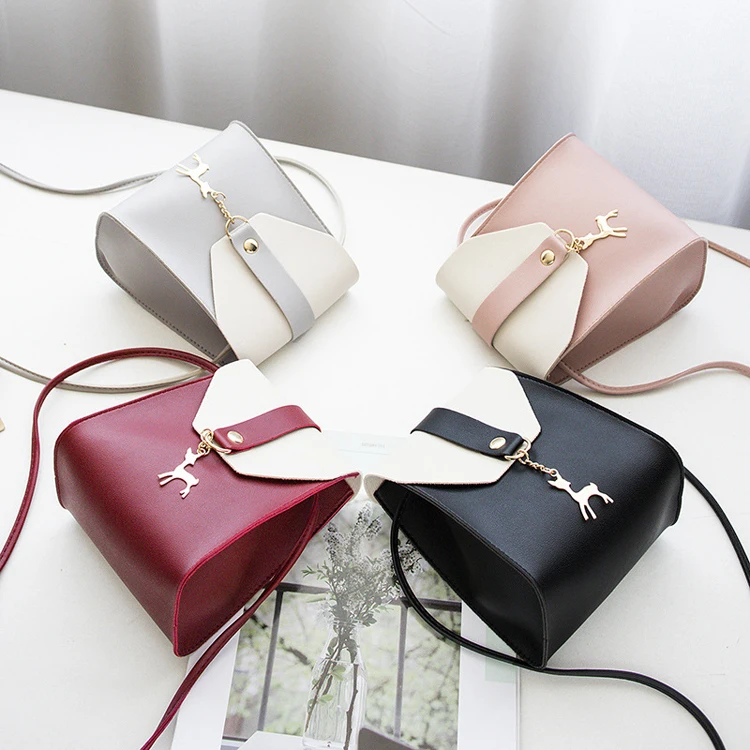 

ladies crossbody shoulder handbags new style leather bag for women, 4 colors