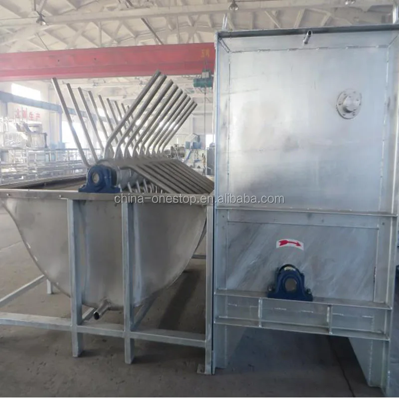 Pig scalding hair removal machine in pig slaughterhouse
