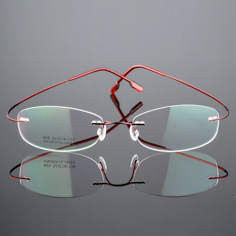 

New Classic Mens Rimless Glasses Frames Myopia Optical Spectacles Women Ultra-light Frameless Eyeglasses Computer Eyewear 310