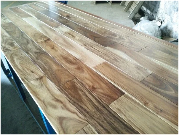 Prefinished Tobacco Road Handscraped Acacia Hardwood Flooring 5