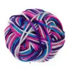 Quality 100% polyester yarn suppliers made rainbow polyester bright yarn for supermarket