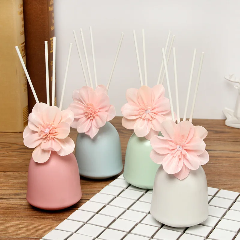 

15ml Hot Sale Room Scent Aroma Reed Diffuser with ceramic vase SA-0127