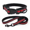 Reflective Comfortable Diving Web Cubstrate Pet Dog Collar and Leash set