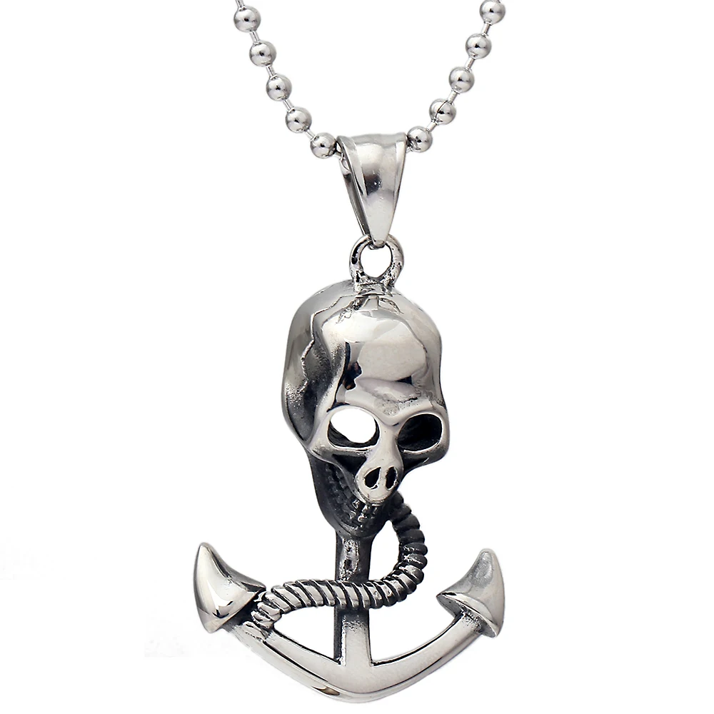 

Hot new imports latest design beads necklace unique skull beaded Chain Pendant necklace for wholesale jewelry