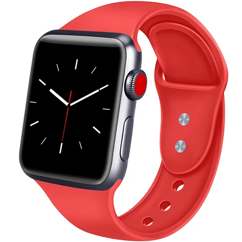 

IVANHOE Silicone Replacement Watch Band for Apple Watch Series 1/2/3/4 38mm 40mm 42mm 44mm, Multi-color optional or customized