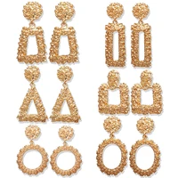 

Stylish Modern Gold Earrings For Women Big Bulk Heavy African Bold Earrings Wholesale Jewelry 2019