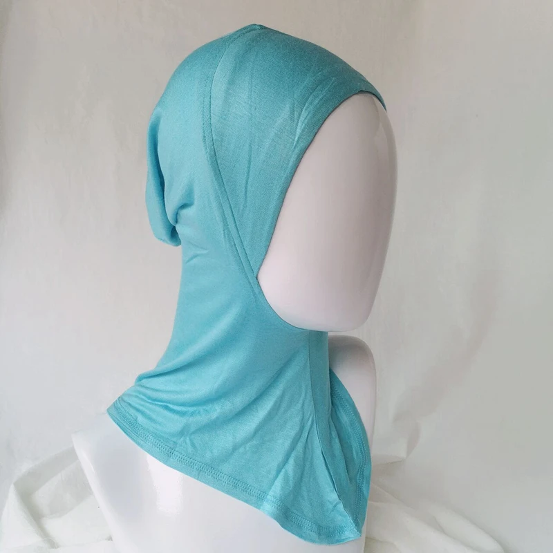 Fenical femmes musulmanes hijab couverture du cou écharpe modal intérieure hijab casquette complète couverture islamique chapellerie musulmane turban chapeau bonnet de tête noir 