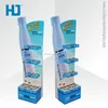 Good Stability Cardboard Coloured Pens Flooring Display Units Wtih Holes,Stationery POP Cardboard Display for Sale