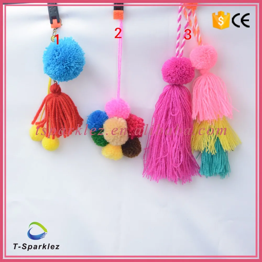 Colorful Pom Pom Fringe Tassel Trims For Dresses Buy Pom Pom Fringetassel Trimscolorful Pom 0399