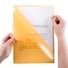 2019 custom office clear printing A4 size L-shape pp plastic pockets file folder