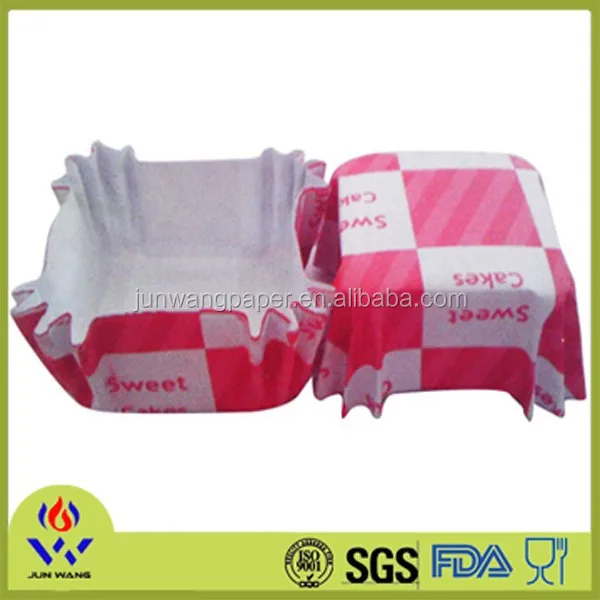
Direct buy China square shape paper cupcake liner 