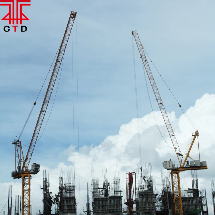 
Qtz63 6ton 50m Ce Hammer Head Tower Crane Manufacturer 