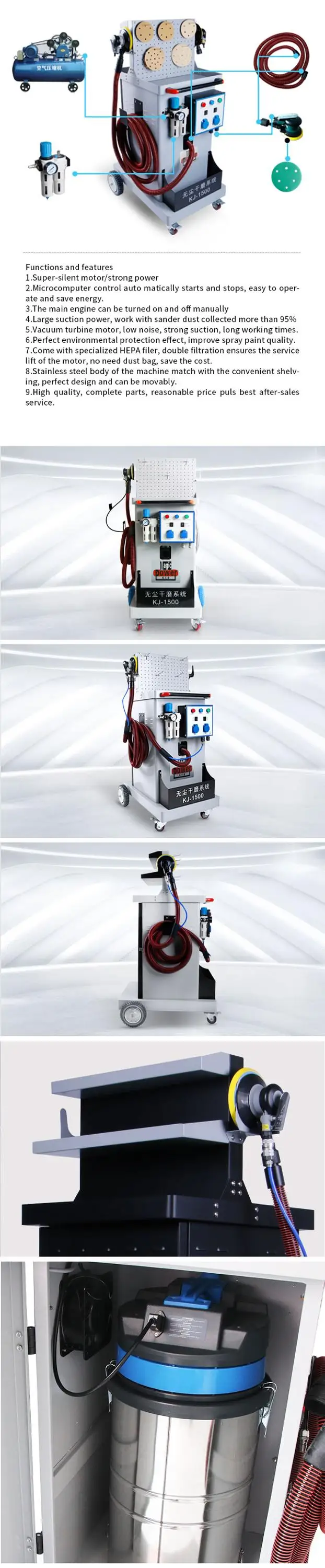 Best Vehicle Dry Sanding Machine For Car Paint Removal Car Primer Preparation By Karjoys High