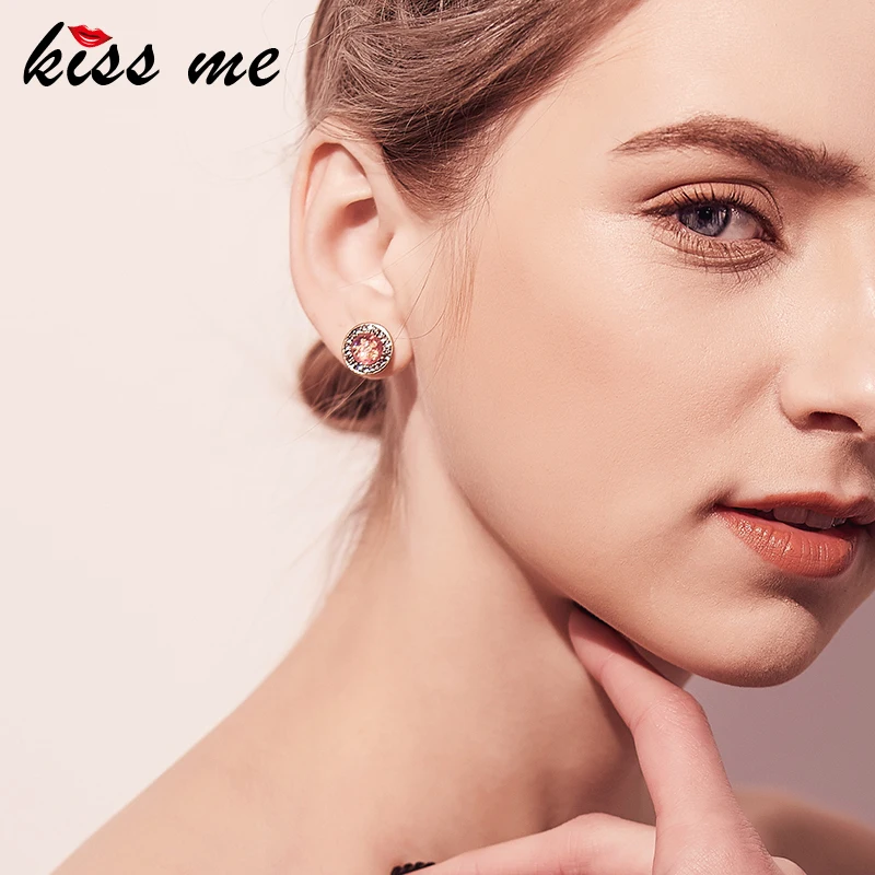 

ed00148b Shining Studs, Fashion Colorful Stone Stud Earrings, As picture