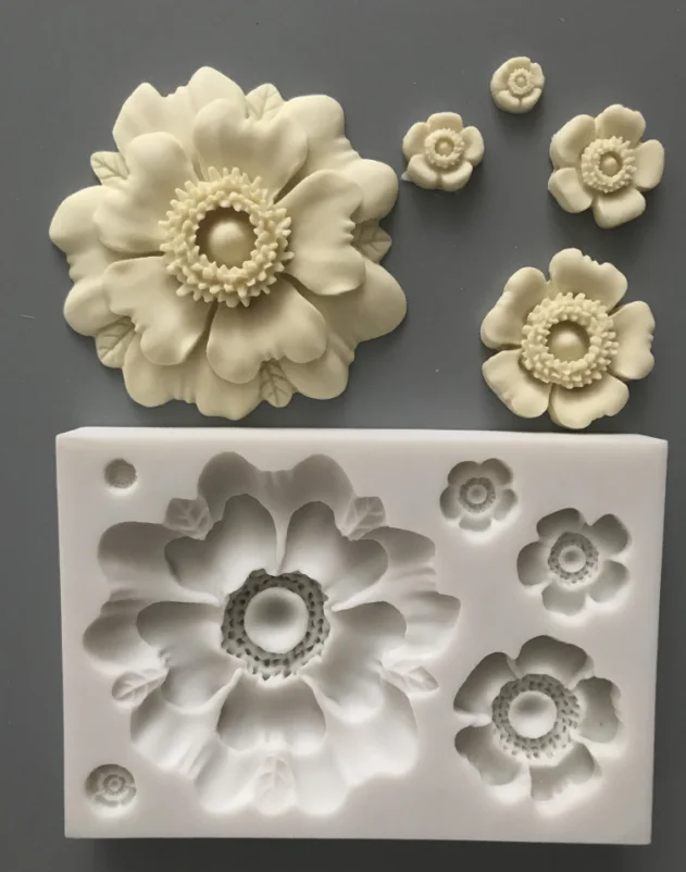 

flower Silicone Mold Sugarcraft DIY Chocolate Baking Tools Cake Fondant tool Decoration