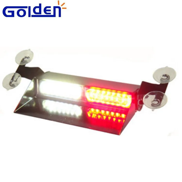 12v 24v 16w Linear Emergency Windshield Dash Board Strobe Red Led Visor