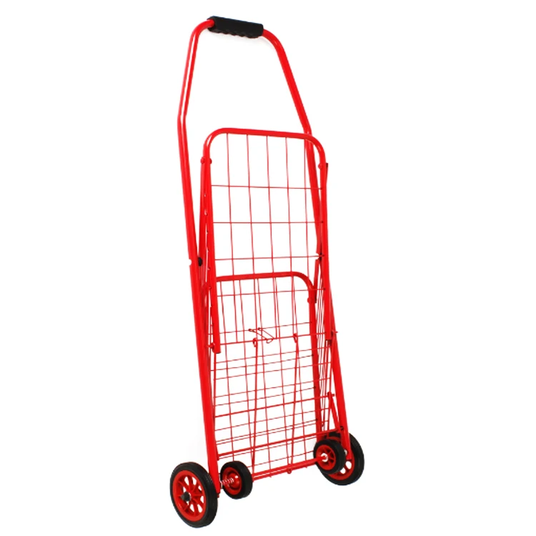 Wire Mesh Basket Trolley Shopping Cart With Two Wheels Buy Small