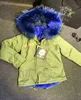 furs blue high quality women new arrival high fashion petite winter trench coat women