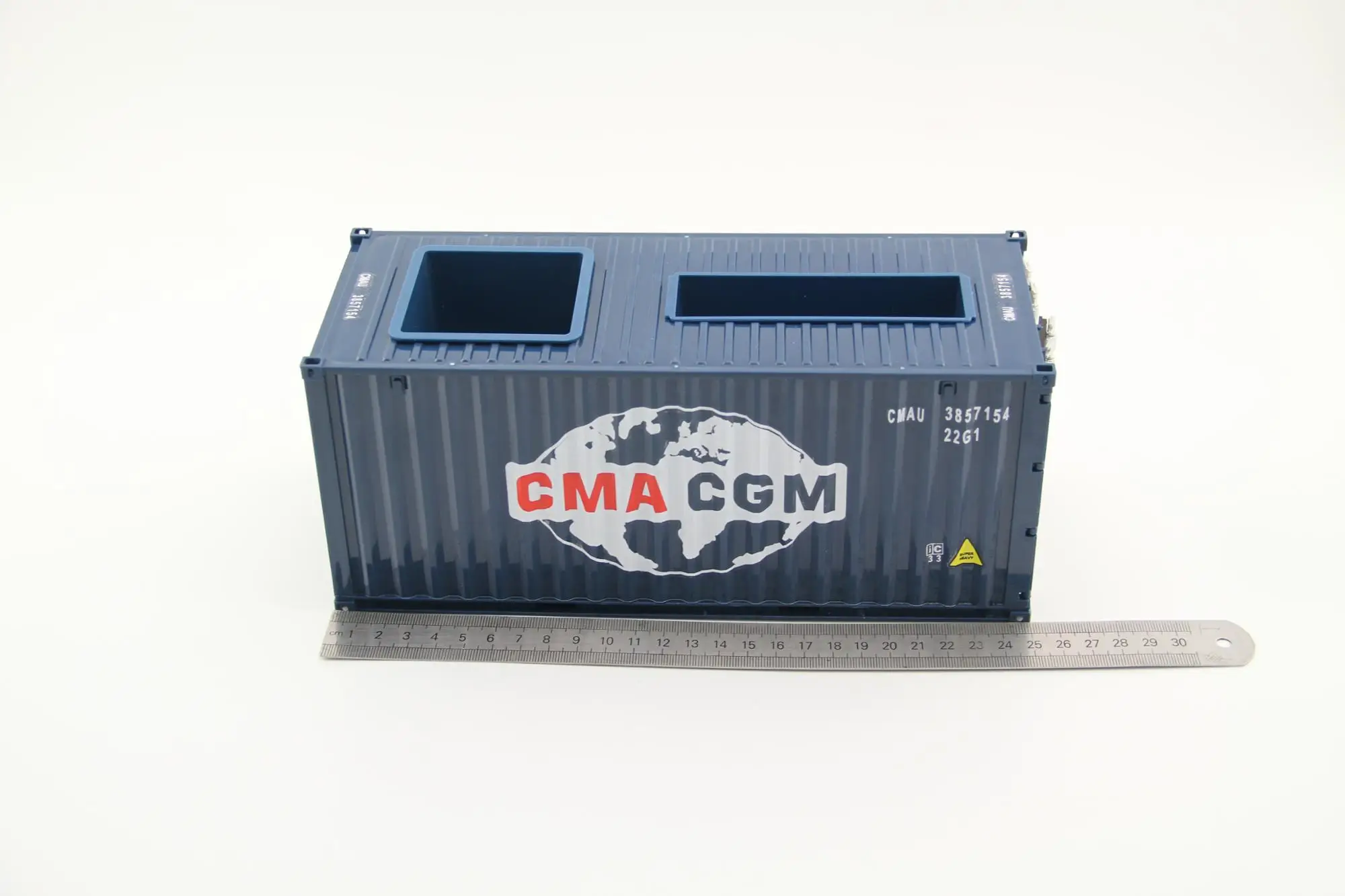 20ft 125 Scale Shipping Container Pen Holder Door Openable Decoration