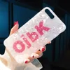 Summer Style Pink English Letters IMD Customized ojbk Shell Phone Case for Apple iPhone 8 8 Plus X 6 6 Plus