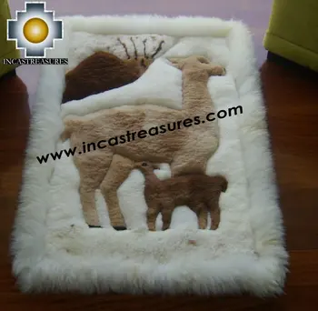 100 Bayi Alpaca Geometris Bulu Permadani Vicugna Keluarga Buy