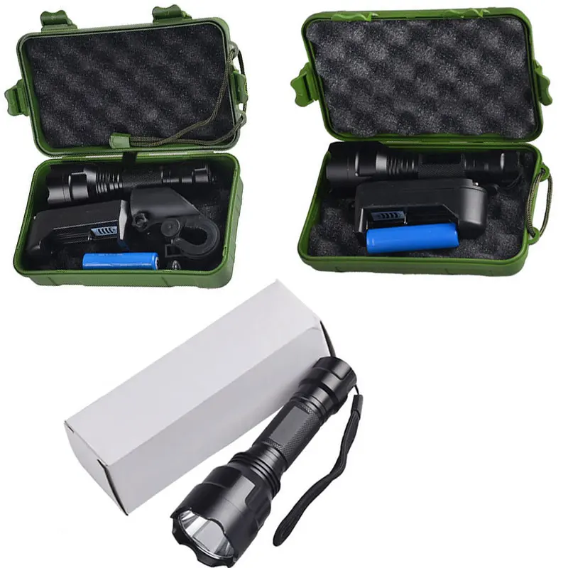 Aluminum Alloy 1000 Lumens 3 Modes C8 XPE Flashlight For Camping