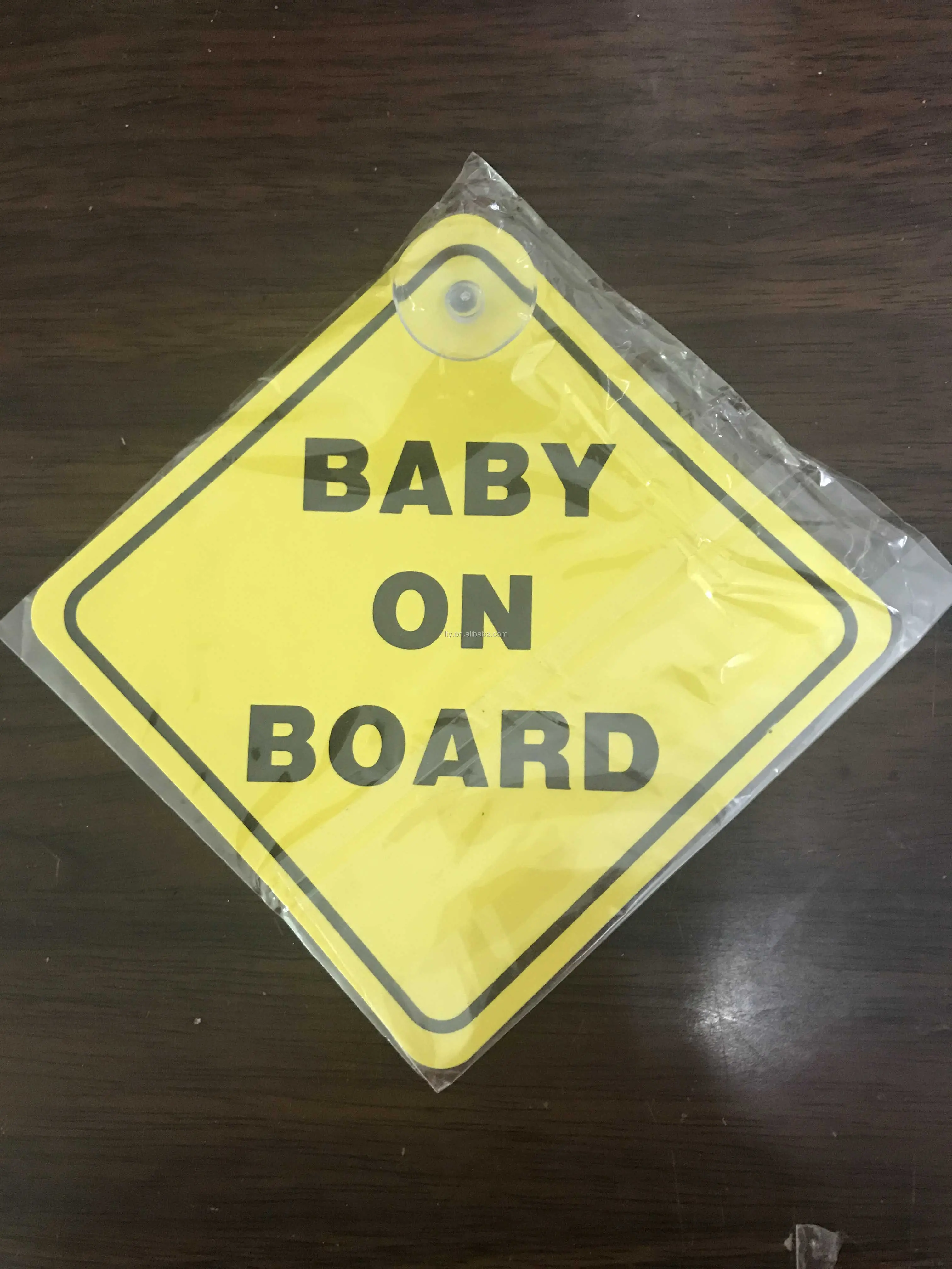 Baby On Board Sign With Suction Cup - Buy Sign With Suction Cup,Baby On ...