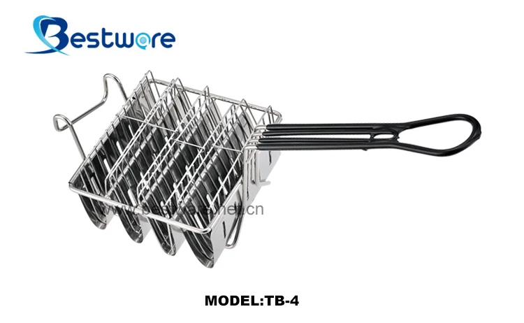 Food Grade Iron Wire and S/S 201 163*165*80mm bread Rectangular Non-stick Taco Fry Basket.jpg