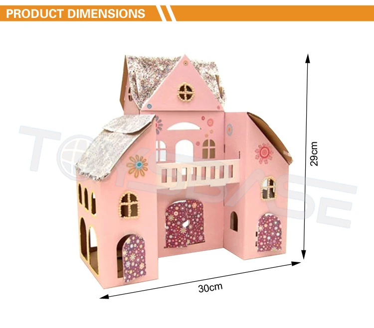Educational Cardboard Toy House Kids Diy 3d Painting Toy Buy 3d