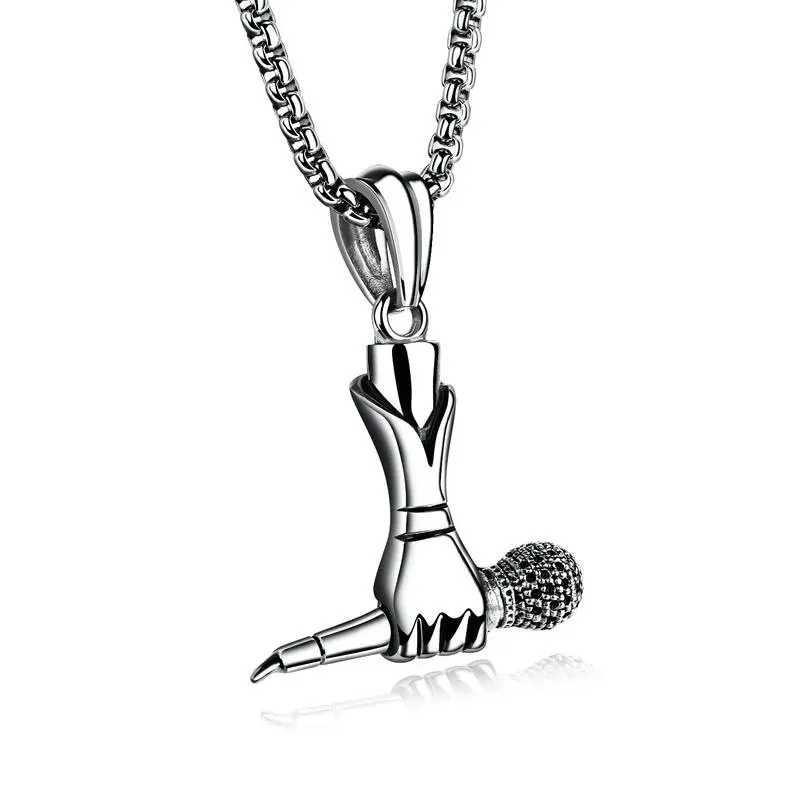 

Stainless Steel microphone Jewelry Necklace for Men
