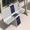 Solar light outdoor advertising park bench