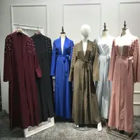 

Muslim coat style turkish abaya designs latest open front abaya wholesale women clothing