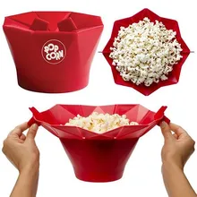 Microwave Silicone popcorn bowl Popcorn Popper Maker Silicone Healthy Snack No Oil Fat
