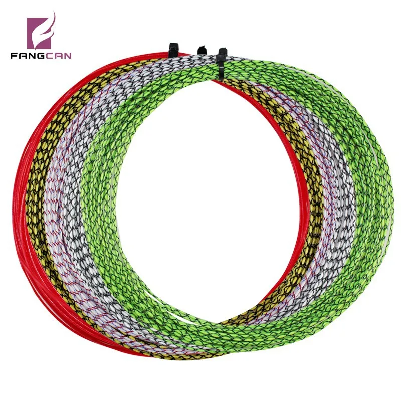 

5 pc/lot FANGCAN squash racket string 1.20mm ultra thin genius squash string for professional players, White+red+blue;yellow+black;black+white;green+black